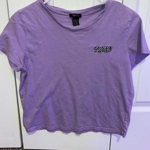 Rue21 purple vines crop top